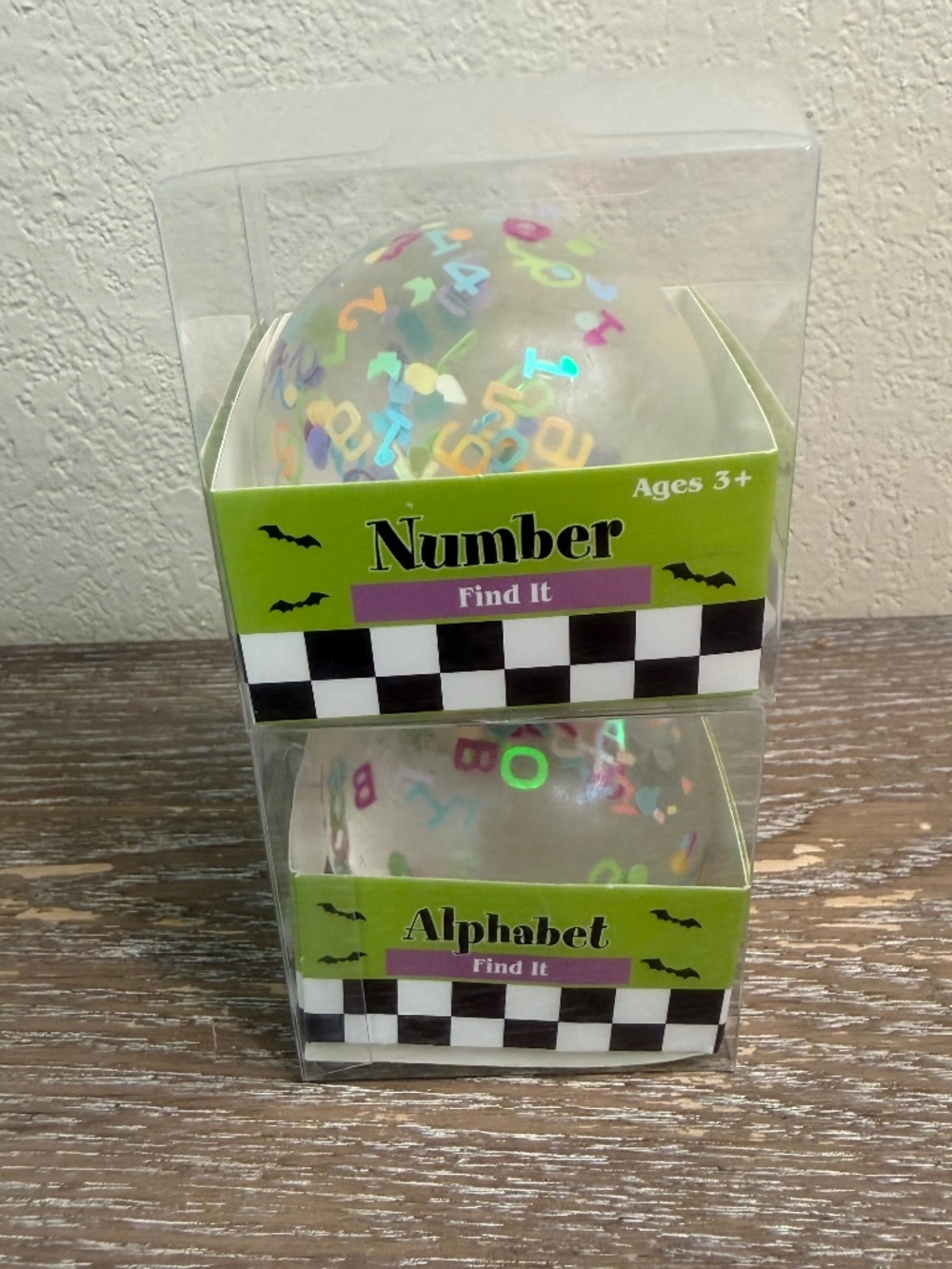 Target Bullseye Halloween Alphabet & Number Find It Sugar Ball Squishy